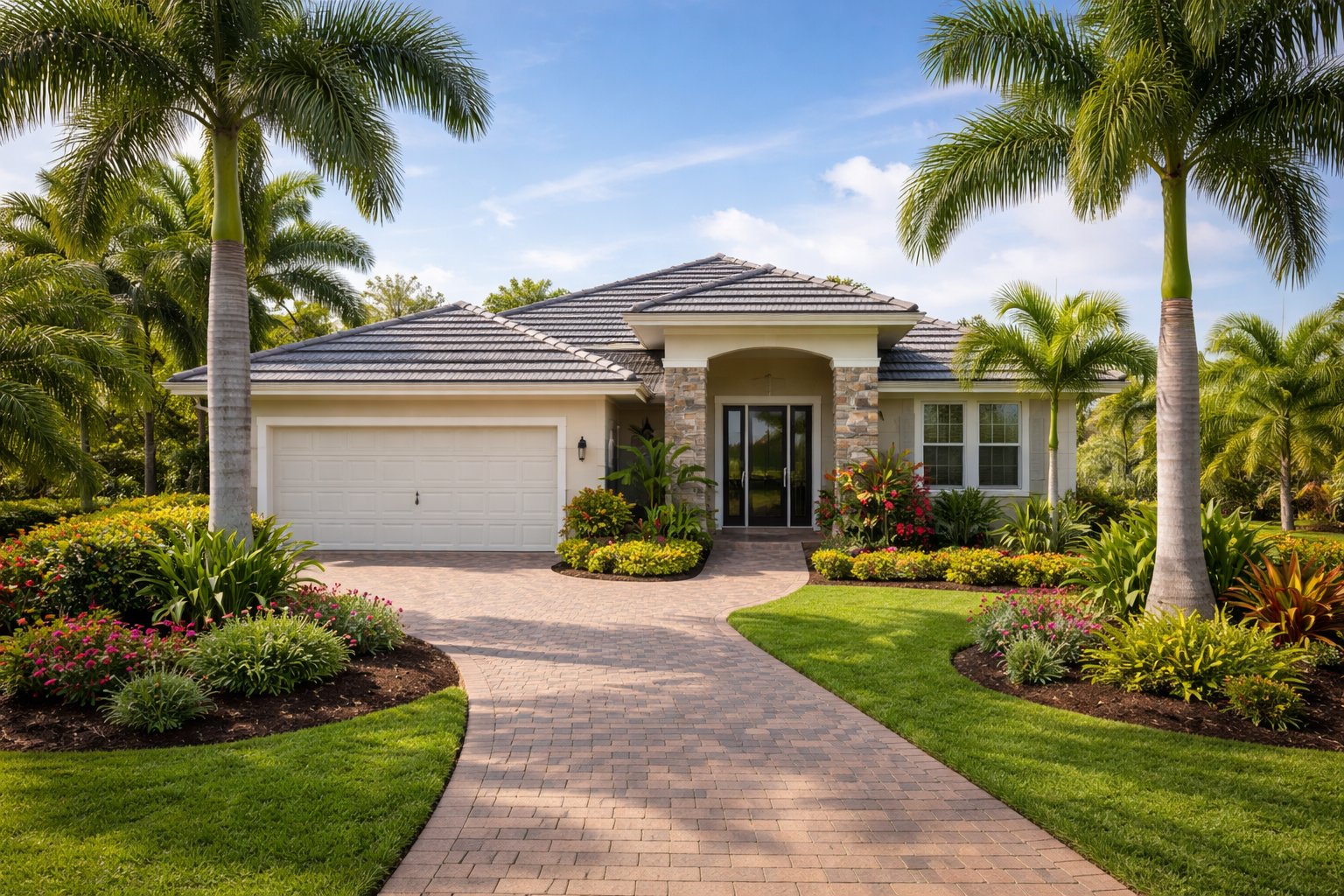 Single family home with garage